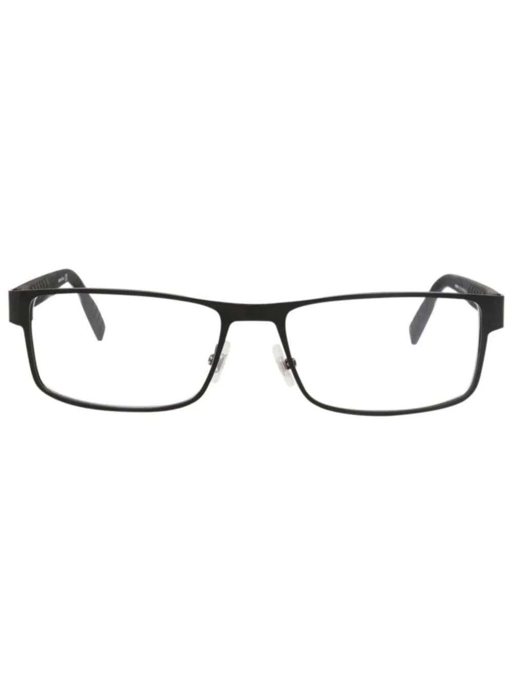 New Montblanc Women's Eyeglasses Square Rectangle Metal Frame Mens Black Black